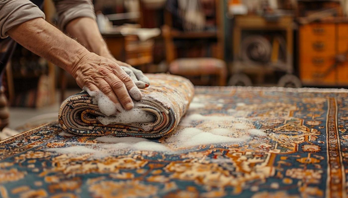 Nettoyage d'un tapis d'orient - Antoine Tapis à Maisons-Laffitte